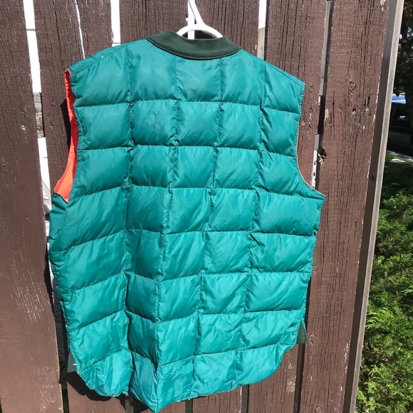 Vintage 80s quilted goose down filled hunting vest Thermo-King mens xl - Picture 7 of 7